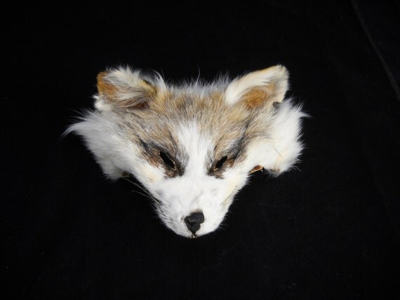 reserved for Daniel until 12/2/16 Rare Marble Fox Face Mask