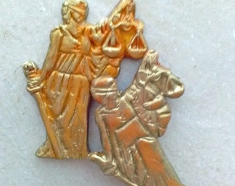 justice pin lady of lapel Pin Unisex Scales Justice Justice Lapel Fash Lady of ion Pin