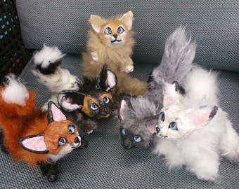 Itty Bitty Fox Kits Posable Art Dolls