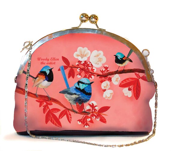 Retro clip purse,clutch bag,Fairy,birthday gift,gifts for her,gifts for mom,Woody Ellen handbag,christmas gifts,christmas gift ideas