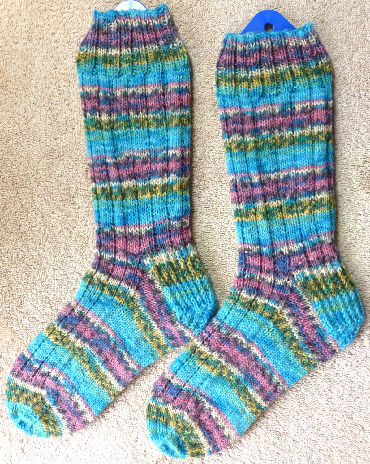 Hand Knit Mens Or Womens Wool Socks Opal Sock Yarn S 134 