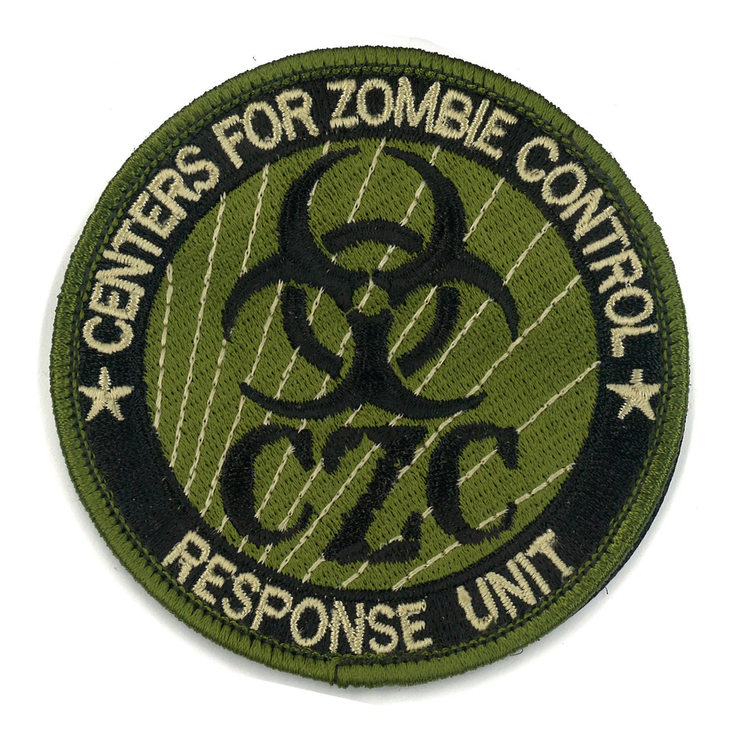 3 Velcro CZC Centers For Zombie Control Response Unit