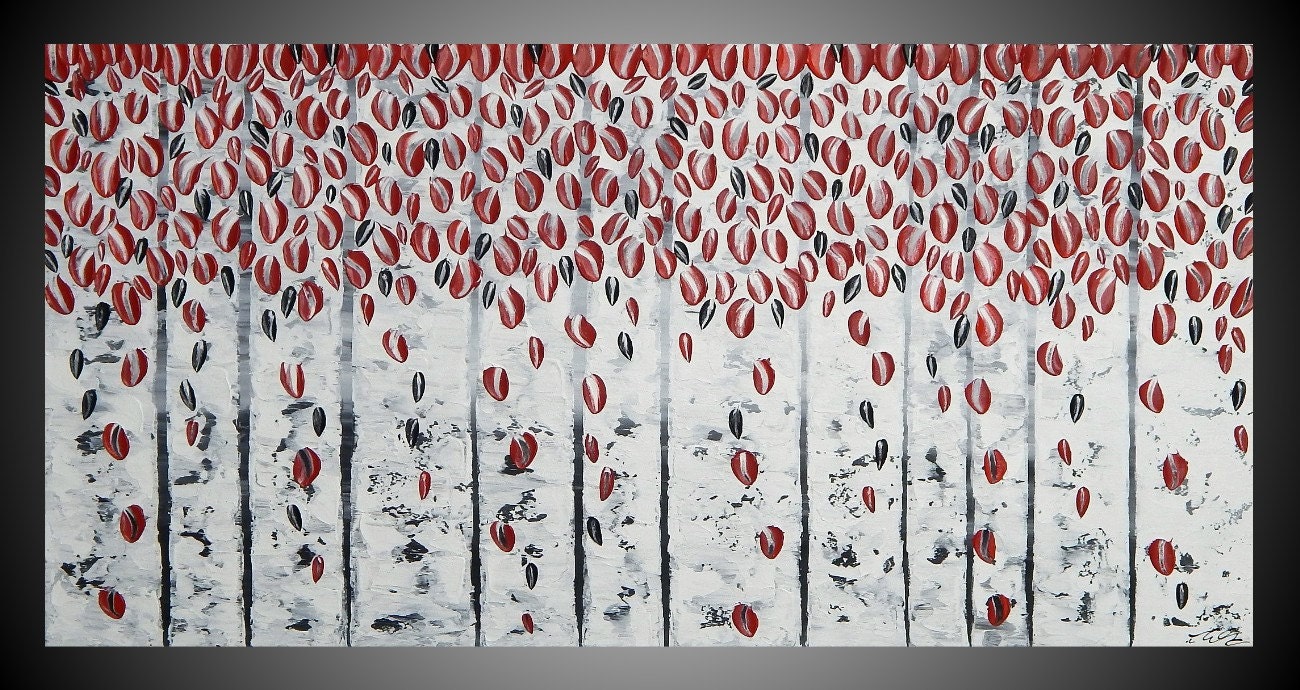Sale 120 x 60 cm groot abstract acryl schilderen door acrylkreativ