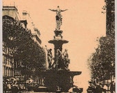Cincinnati Tyler Davidson Fountain ~ Vintage Photo Tile