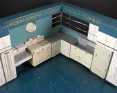 1936 Westinghouse Salesman Sample Kitchen Planner // Antique Interactive Customer Store Display // from Successionary