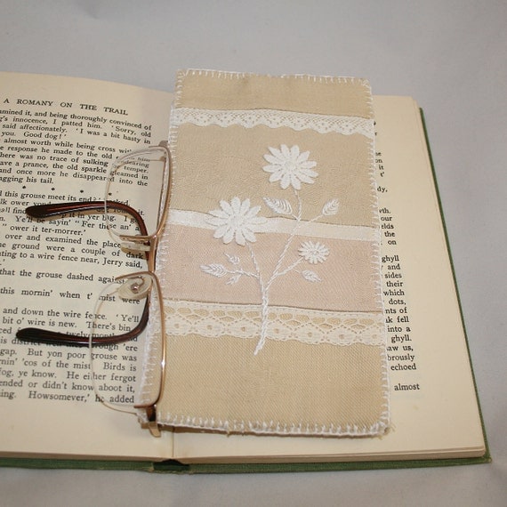 Glasses  Case  Springtime Village embroidered by Lynwoodcrafts
