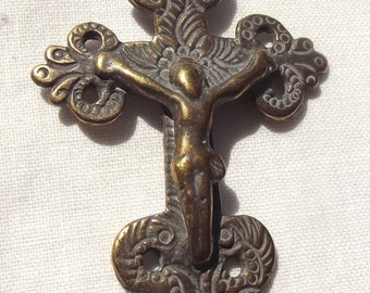 Bronze Latin American 18C Crucifix