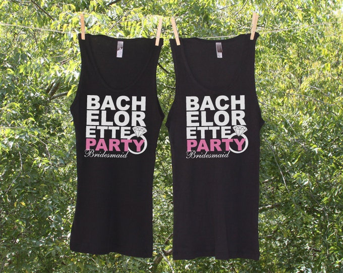 Bachelorette Party Tanks with Titles Sets