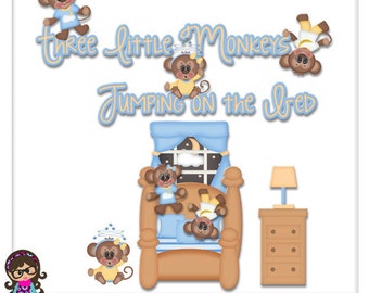 ... Monkey Jumping On The Bed Clip art Clipart Graphics Commercial Use