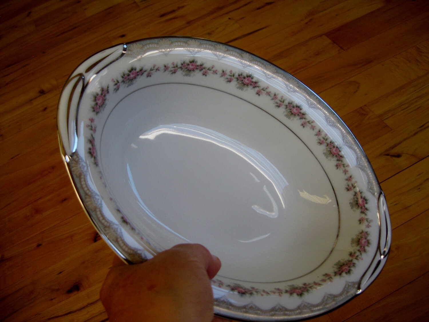 1950s Noritake Glenwood Oval Vegetable Bowl with Handles Near