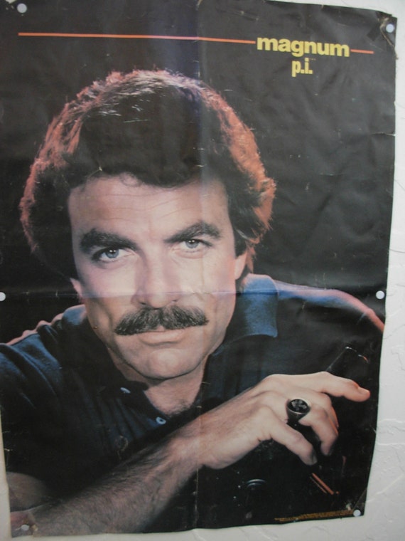 Items similar to Authentic Magnum P I Tom Selleck Wall Poster from 1981 ...