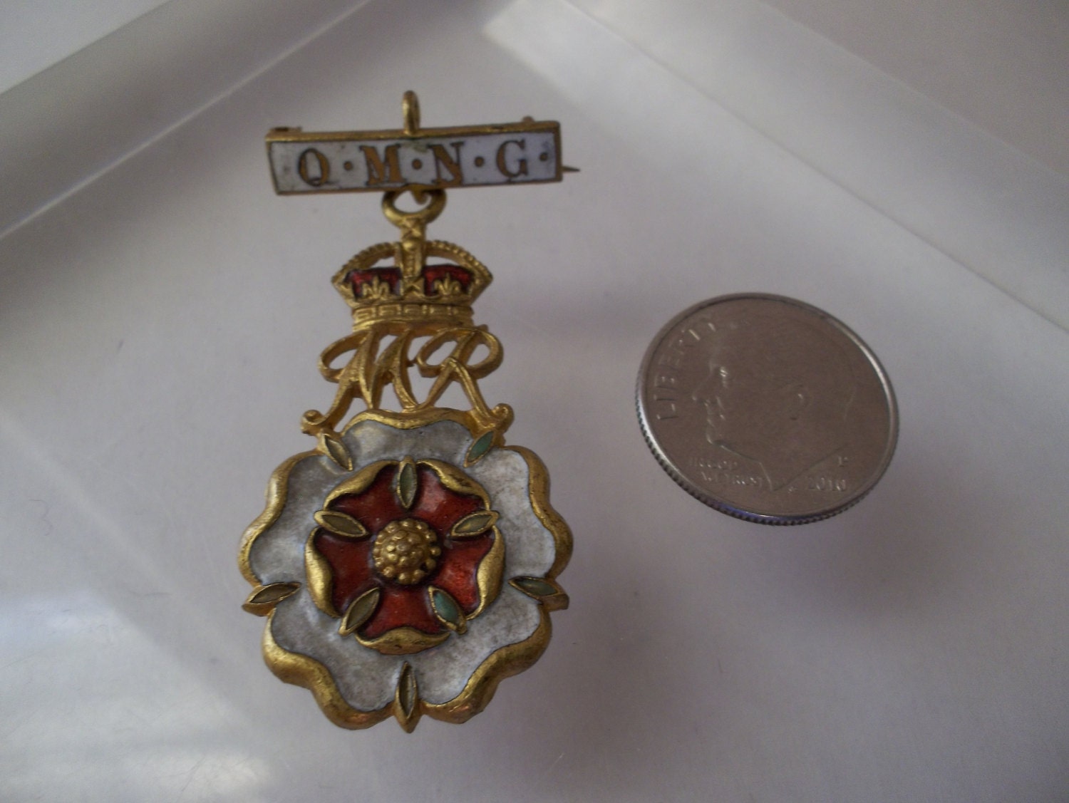 Reserved Queen Mary Needlework Guild Official Badge WW1 1914