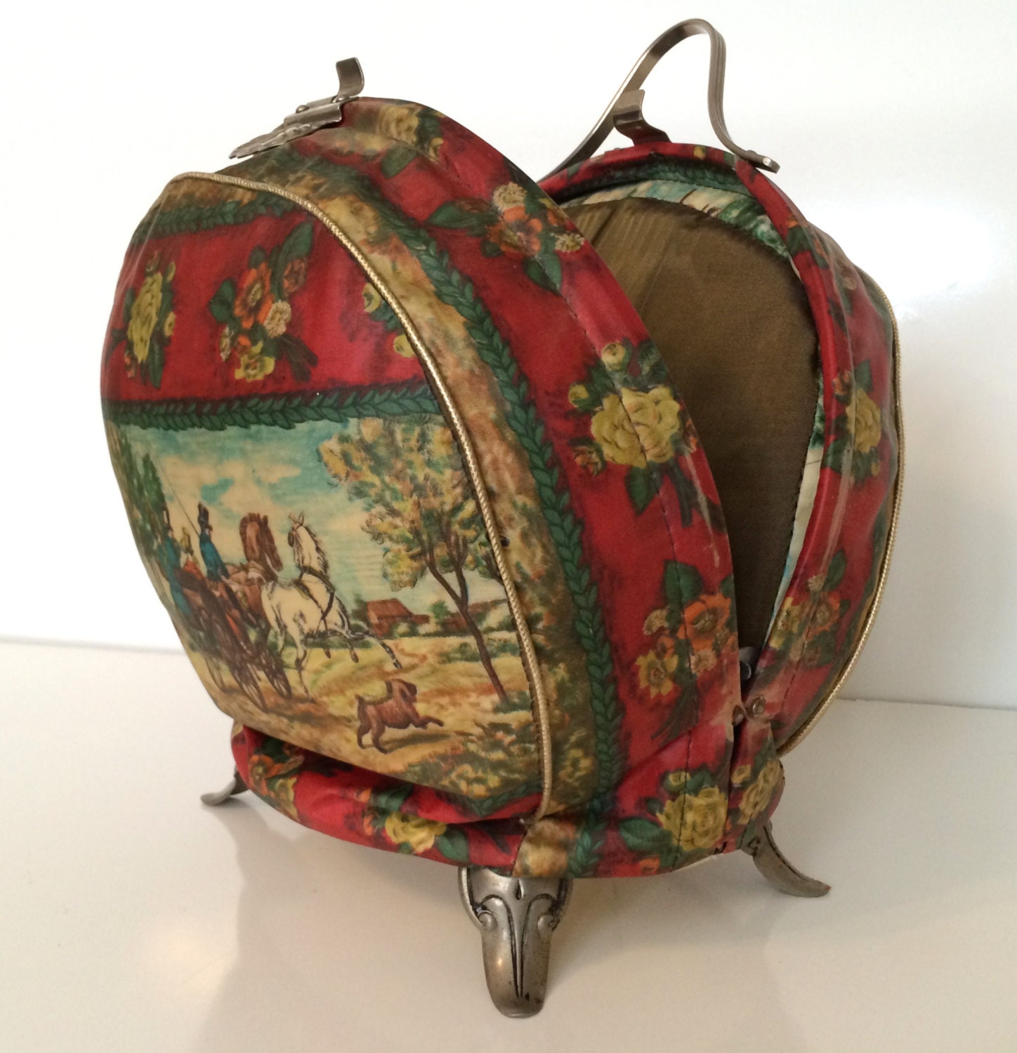 RESERVED Antique Teapot COZY Carrier A Carriage Cozy