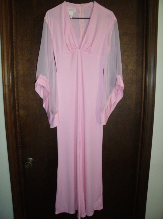 Vintage Fredericks of Hollywood Jumpsuit Pink 1970s Small Disco Cool