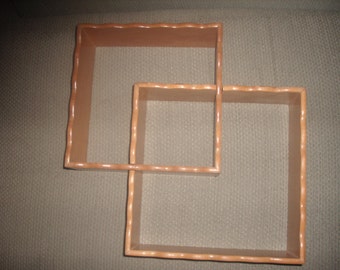 Vintage WOOD CURIO SHELF