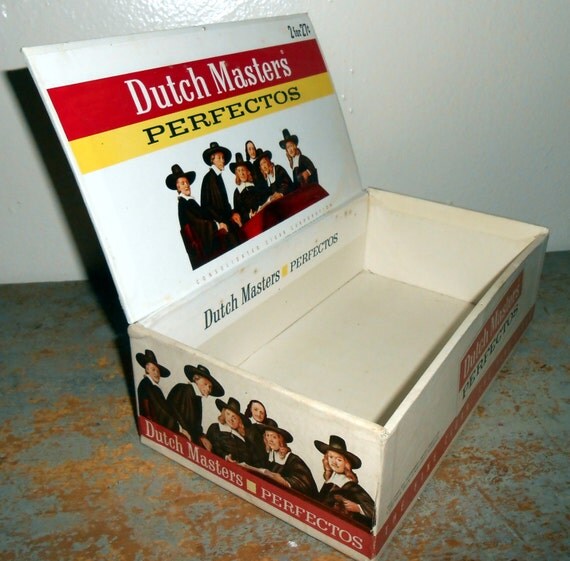 Vintage Cigar Box Dutch Masters Perfecto Cigar Box Vintage Cigar Box Dutch Masters Perfecto Cigar Box