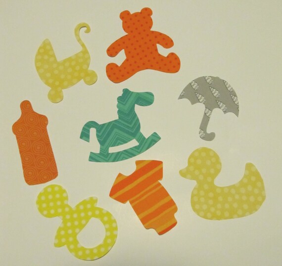 Iron-On Appliques - Baby Iron On Applique Set - Baby Theme Il_570xn