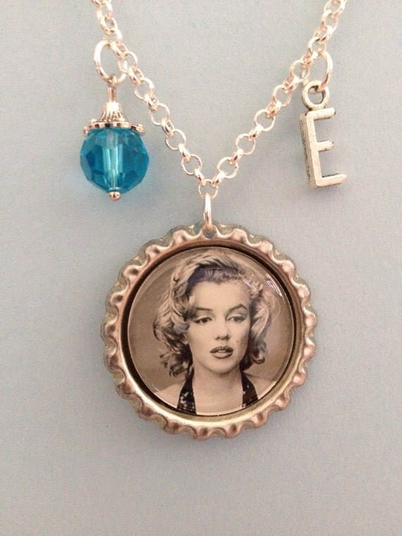 MARILYN MONROE Personalized Necklace Absolutely by YourFreeTime