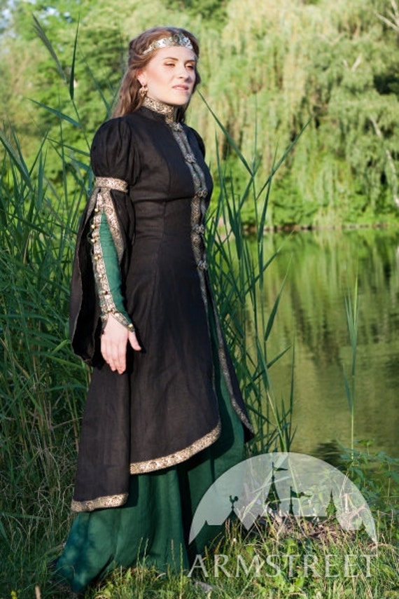 DISCOUNTED PRICE Medieval Fantasy Dress And Overcoat By Armstreet