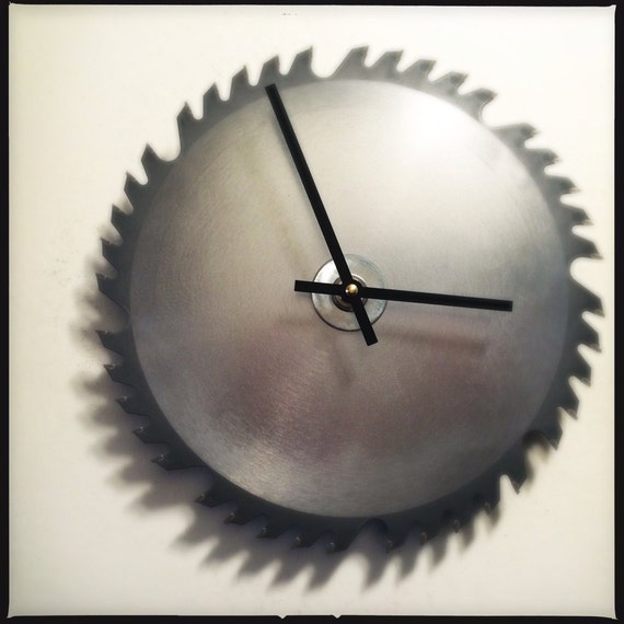 Saw Blade Wall Clock Saw Blade Clock Circular by DreamGreatDreams