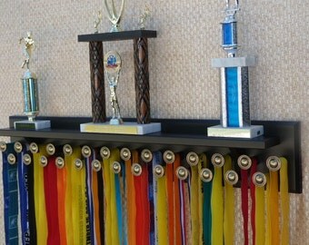 Running Medal Holder With Shelf for 27