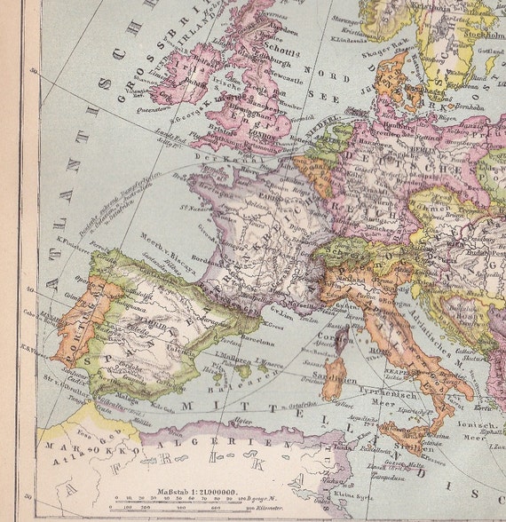 1899 States and Countries in Europe at the end of the 19th