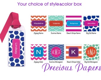 Personalized Bookmarks zebra book marks leopard bookmarks