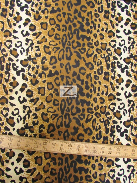 Animal Skin Print Tiger 100% Cotton Fabric 45 Width by BigZFabric