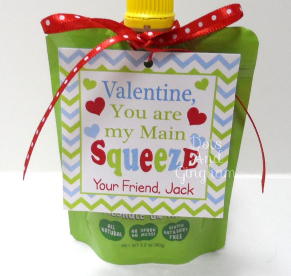 Printable Valentine Squeeze Tag-Valentine Applesauce