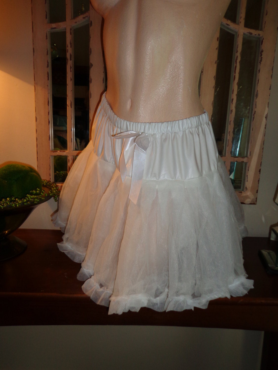 Vintage Petticoat Slip Skirt Crinoline Lingerie by DixieDallas