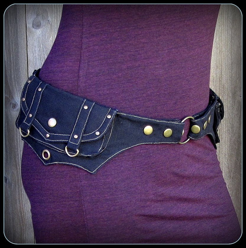 hooping utility belt ~  brown or black vegan canvas pocket belt ~ Cheese Incident Festival Burning Man Belt Steampunk Belt Bag steampunk buy now online