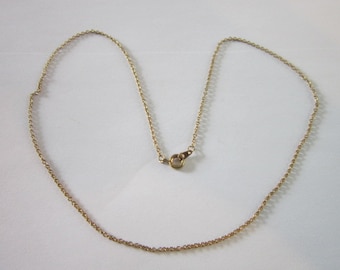 Vintage Gold Plated 18 inch Chain necklace