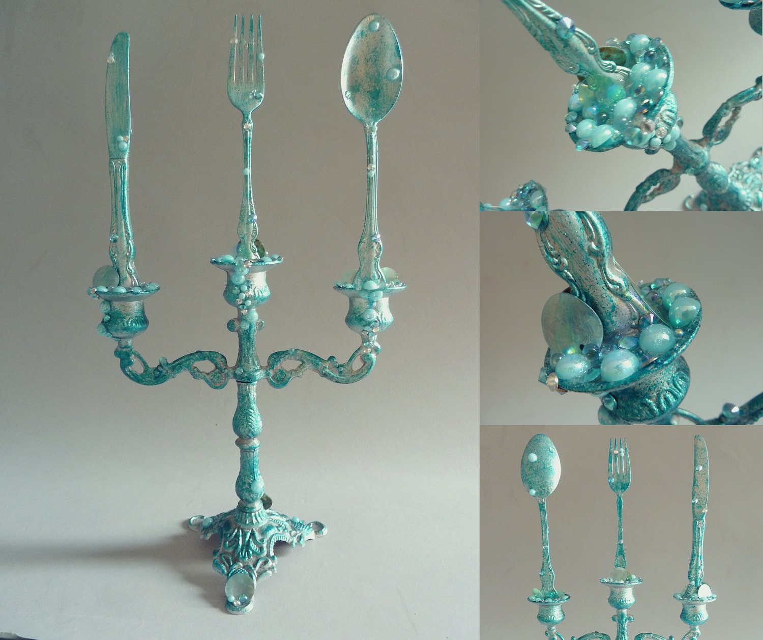 The Little Mermaid Candelabra with Dinglehopper