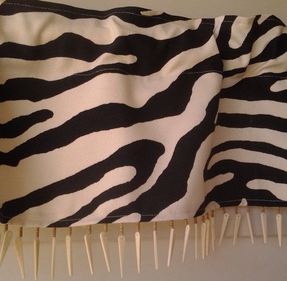 Zebra Print Valance