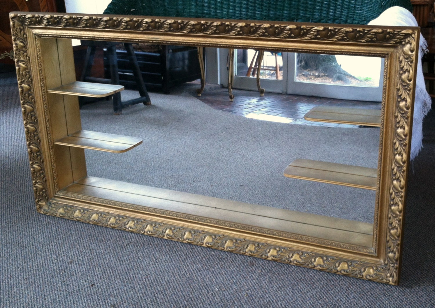 Items similar to 1970 Illinois Moulding Mirrored Shadow Box Curio