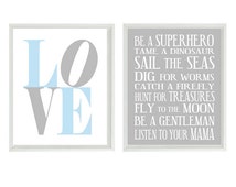 Popular items for light blue wall art on Etsy