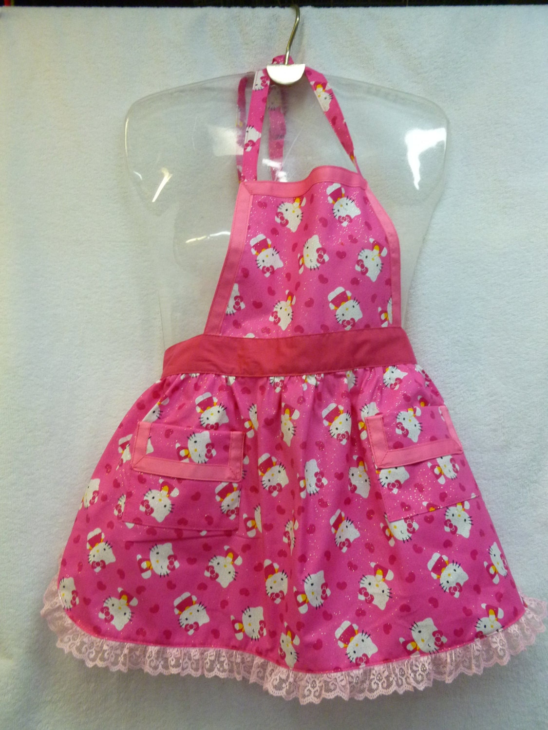 Kids Hello Kitty Apron by PennyLaneKreations on Etsy