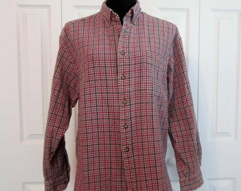 Vintage Hipster Flannel Shirt Abercrombie and Fitch Button Down Collar ...