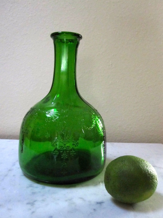 Green Depression Glass/White House Vinegar by Folkaltered on Etsy