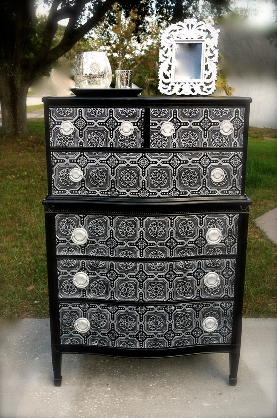 Items similar to 6 drawer tall dresser on Etsy