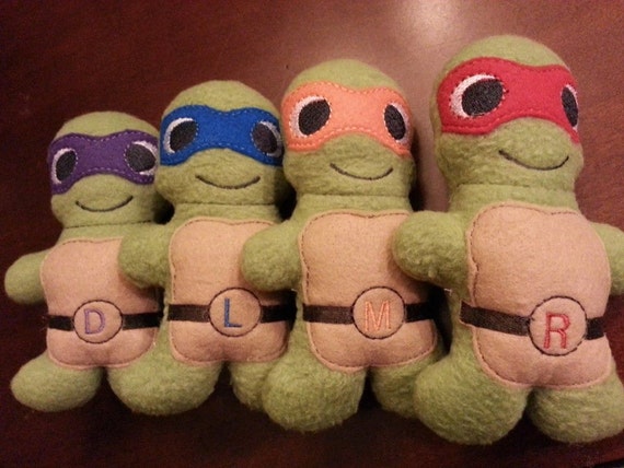 1989 teenage mutant ninja turtles stuffed toys