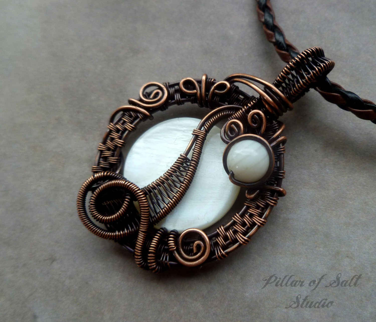 Wire Wrapped jewelry handmade wire wrapped by PillarOfSaltStudio