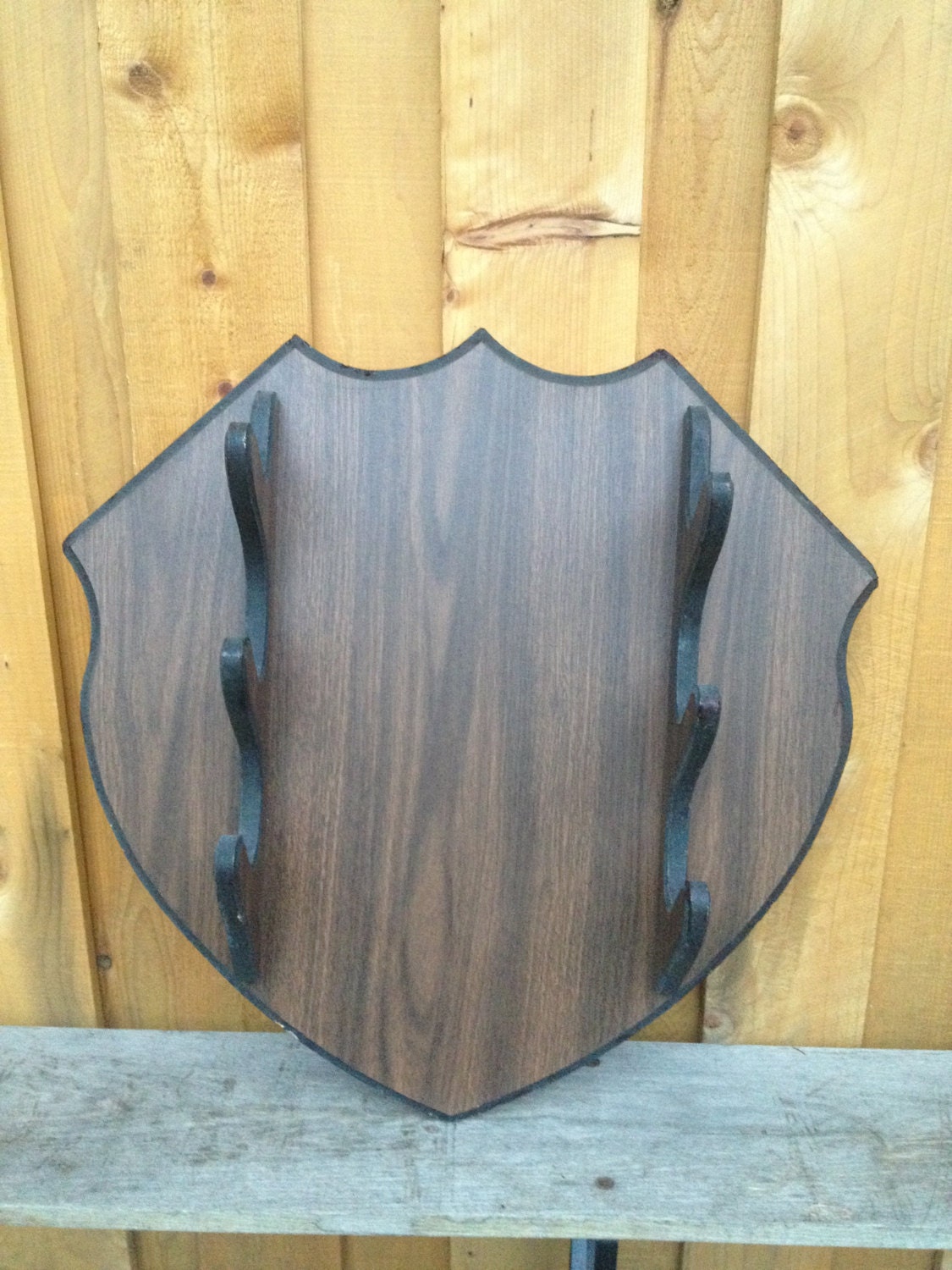 Vintage Gun Rack Holder Rifle Weapon Hunting Cap Hat Hanging