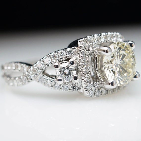 SALE Diamond Engagement Ring Round Brilliant by JamieKatesJewelry