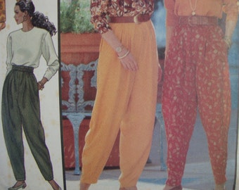 Retro Butterick Harem Pants Sewing Pattern no 5657 Multi Size 6 8 10 12 ...