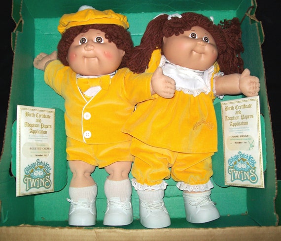 1985 cabbage patch doll twins