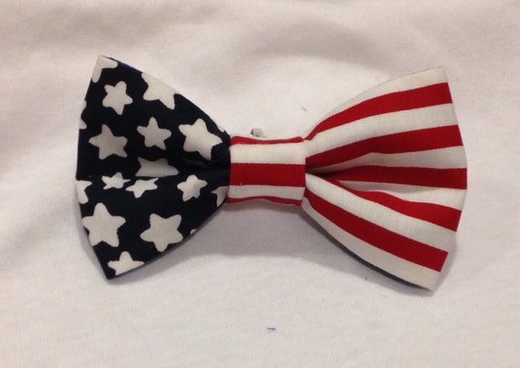 American Flag Bow Red White And Blue Hair Bow 4th of