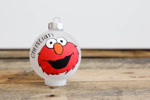 Sesame Street Elmo Christmas Ornament Personalized for Free