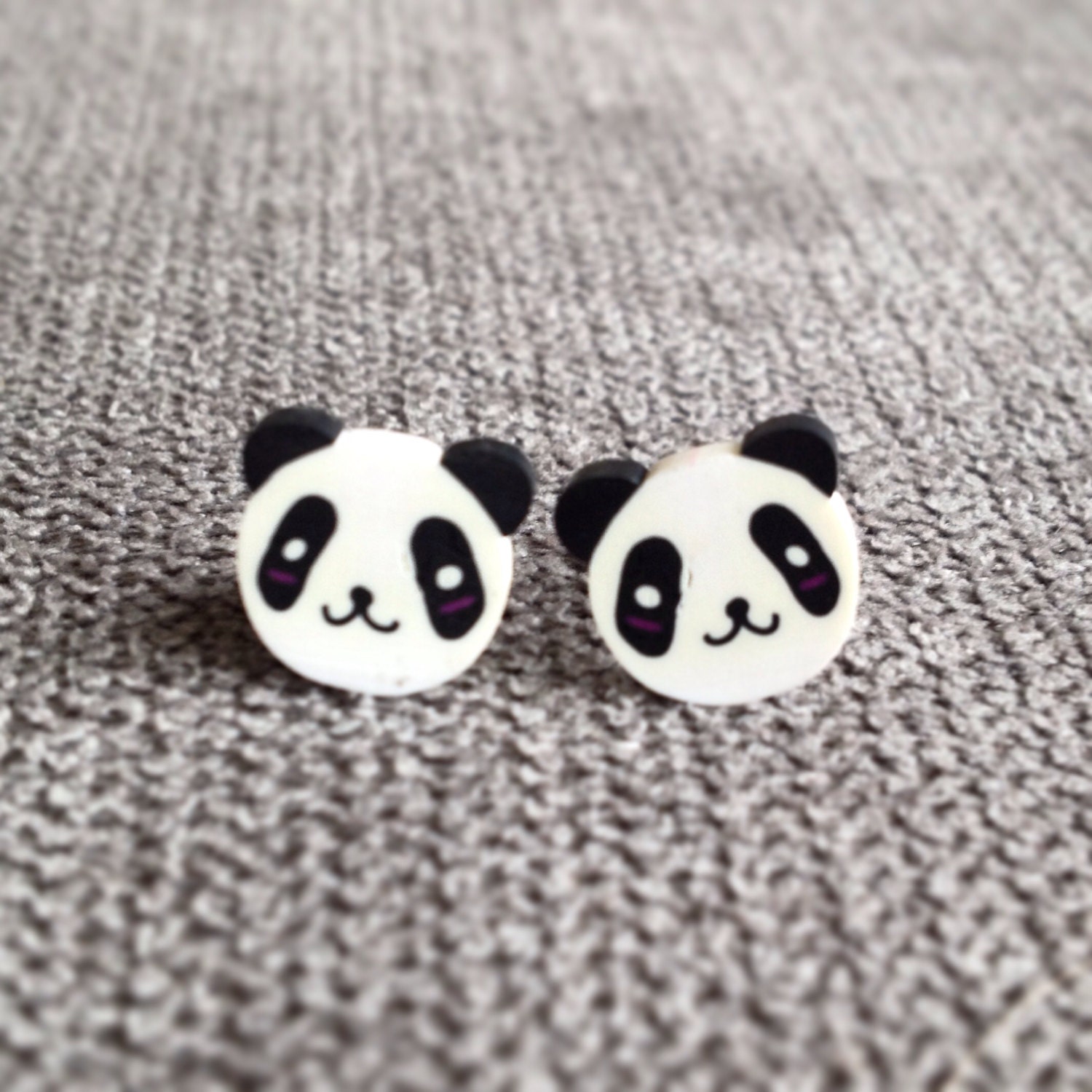 Panda Stud Earrings Kawaii Panda Earrings Panda Studs Panda