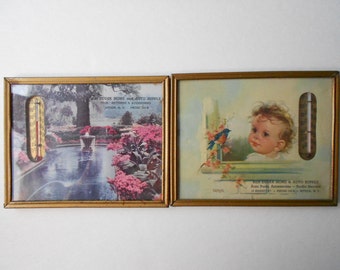 1940's Advertising Thermometers Attica NY